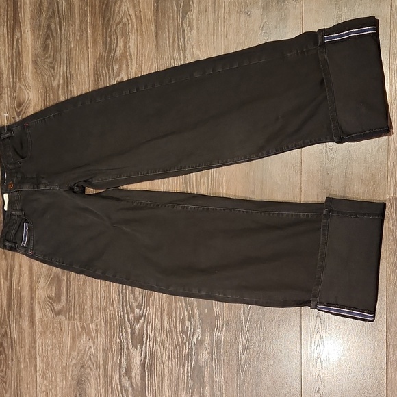 ❤️ ANTHROPOLOGIE PILCRO WIDE LEG JEANS SPORT CUFF JEANS, WASHES BLACK, 2 (26) - Picture 13 of 14